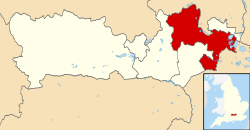 Mapa de localização em Berkshire