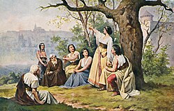 Vista histórica de Praga