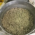 Mistura fresca de concreto de cânhamo