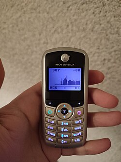 Interface de software do OsmocomBB em execução