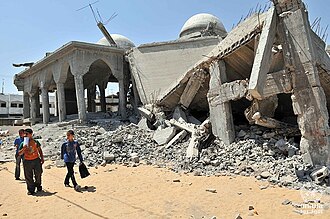 Cenário de crise humanitária na Faixa de Gaza