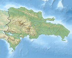 Mapa de localização de Santo Domingo na República Dominicana