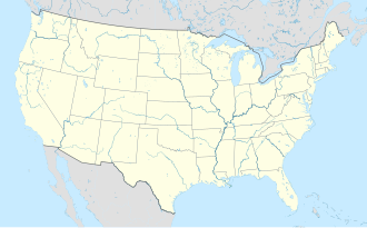 Mapa de localização do Centro Presidencial nos Estados Unidos