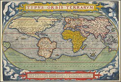 Detalhe de mapa antigo