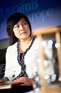 Hua Chunying em evento diplomático