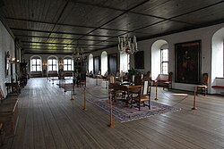 Arquitetura do palácio dentro da fortaleza