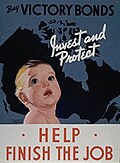 Cartaz de propaganda: Invista e Proteja