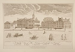 Vista histórica do campus de Harvard
