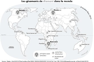Cristal de diamante lapidado