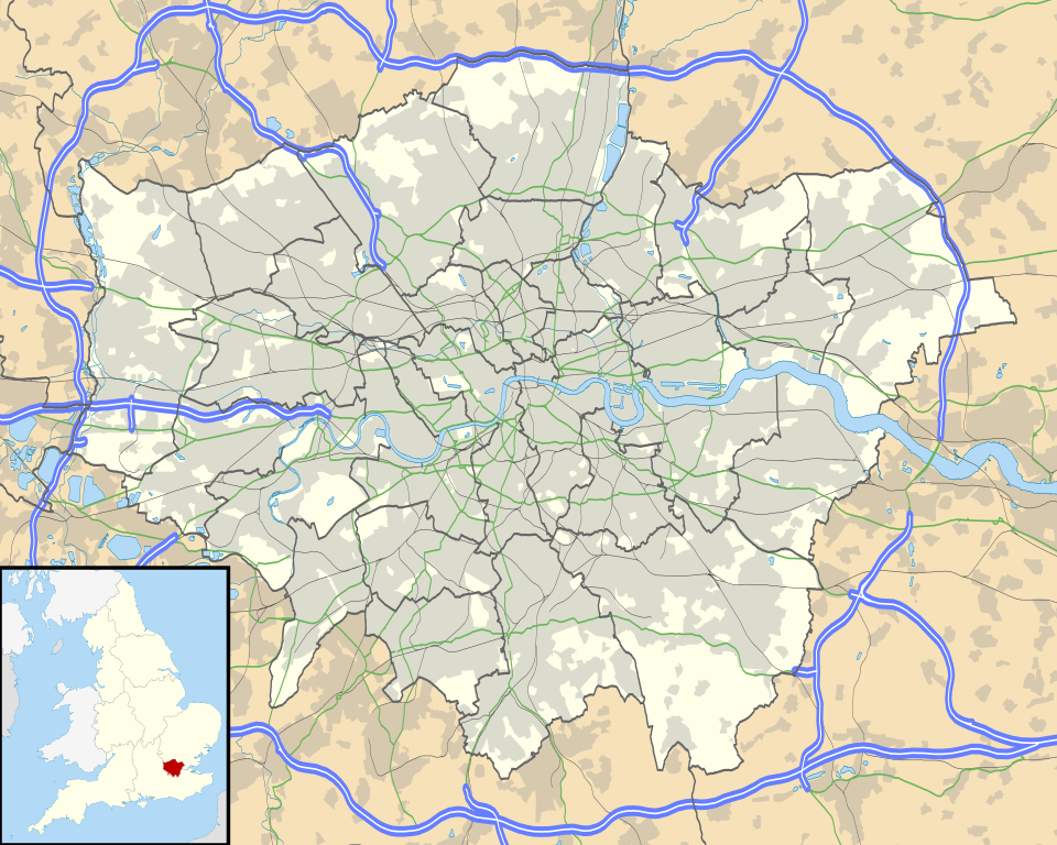 Mapa detalhando a concentração de equipes em Londres