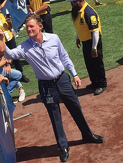 Les Snead durante evento da NFL