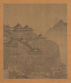 Lü Dongbin em meditação ou estudo