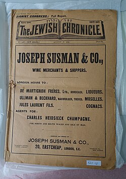 Arquivo histórico do The Jewish Chronicle