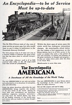 Ilustração histórica relacionada à Encyclopedia Americana