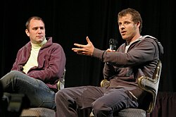 Trey Parker e Matt Stone em uma entrevista