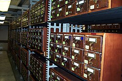 Catálogo de fichas na Biblioteca do Congresso