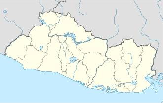 Mapa indicando a localização da Cidade do Bitcoin em El Salvador