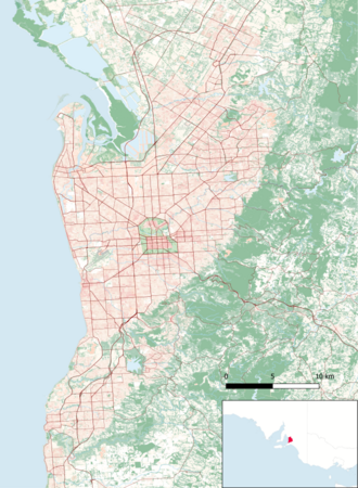 Mapa de localização de Blackwood