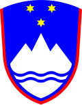 Detalhe do emblema da Eslovênia