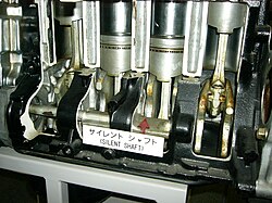 Detalhe de um eixo de balanceamento