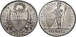 Detalhes de moedas Batzen