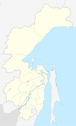 Mapa de localização de Nikolayevsk-on-Amur no Khabarovsk Krai