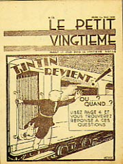 Capa de álbum de Tintim